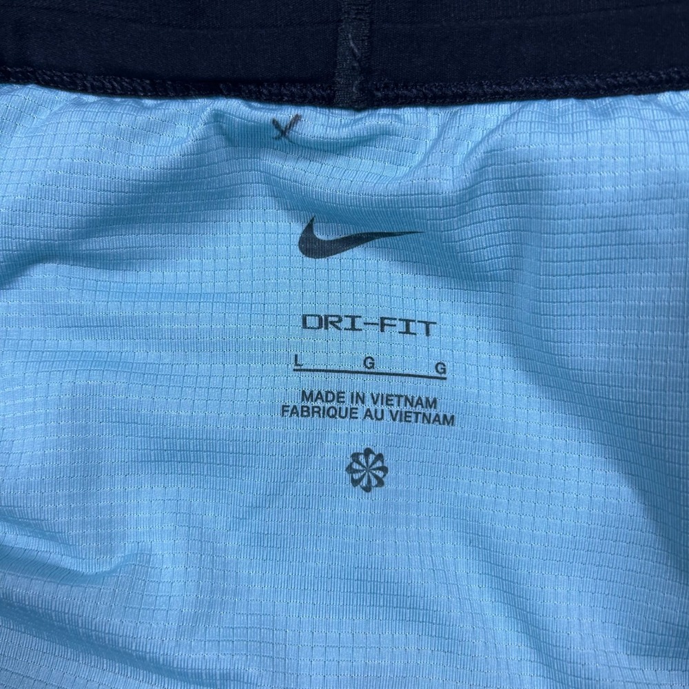 Nike Dri-FIT Trail Running Shorts Mens Large Green Gold DN4480-482 Lined Pockets - Picture 6 of 8